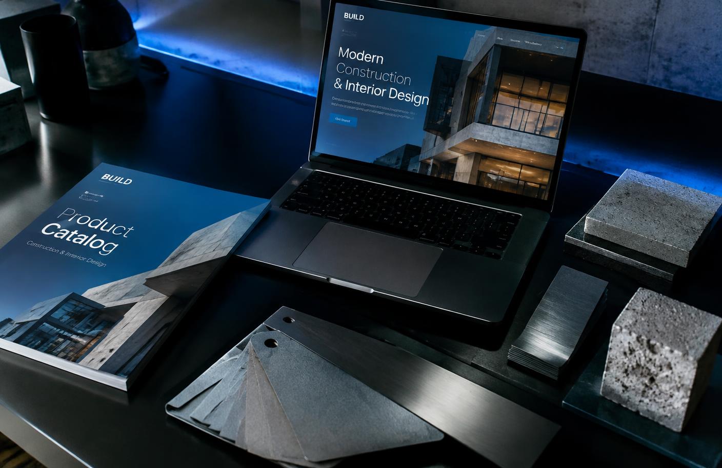 Modül Yapı kurumsal web sitesi ve ürün kataloğu konsepti